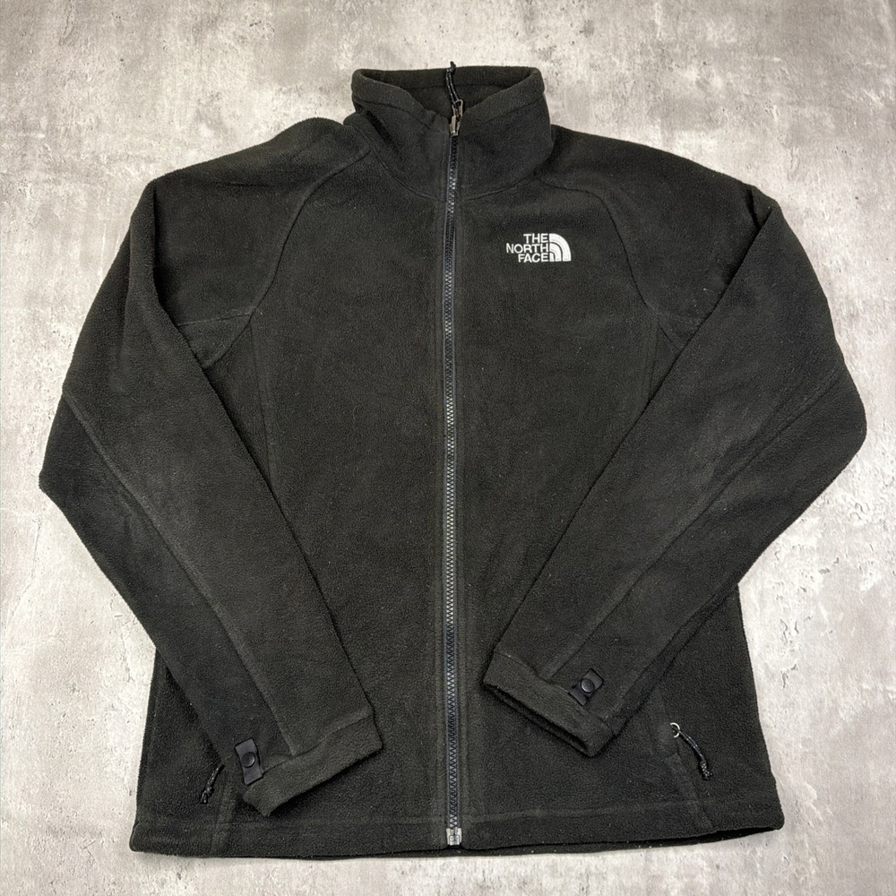 The North Face Jacket Womens Small Black Fleece Full Zip Soft Zipped Pockets